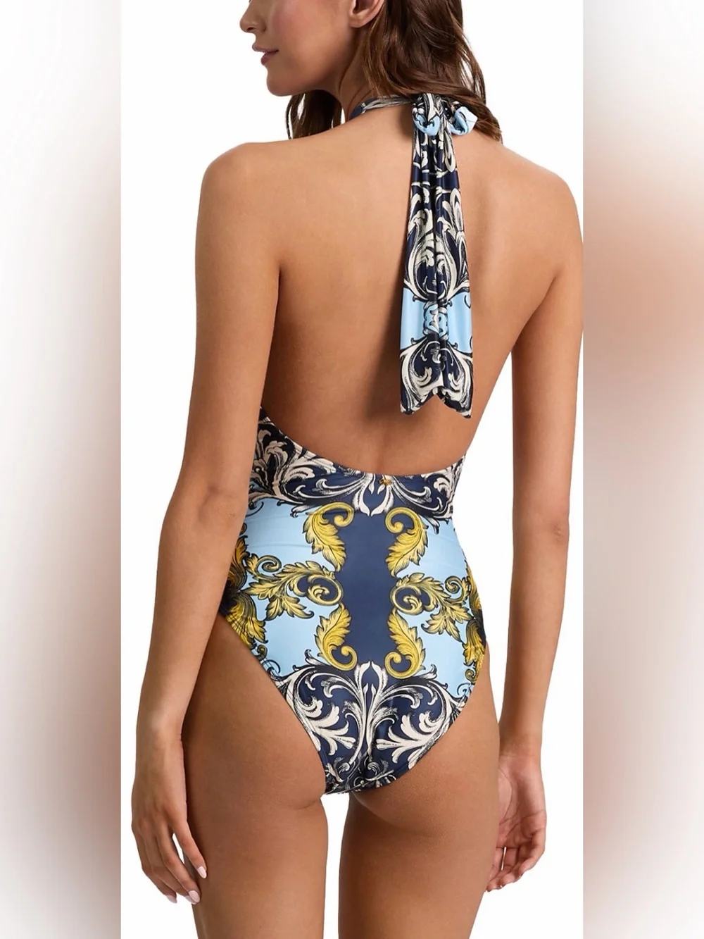 PQ Swim x Alice and Olivia Cross Front One Piece Swimsuit One-Piece